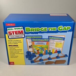Lakeshore Real-World STEM Challenge Kit Bridge The Gap Grade 2-3 Engineering Set
